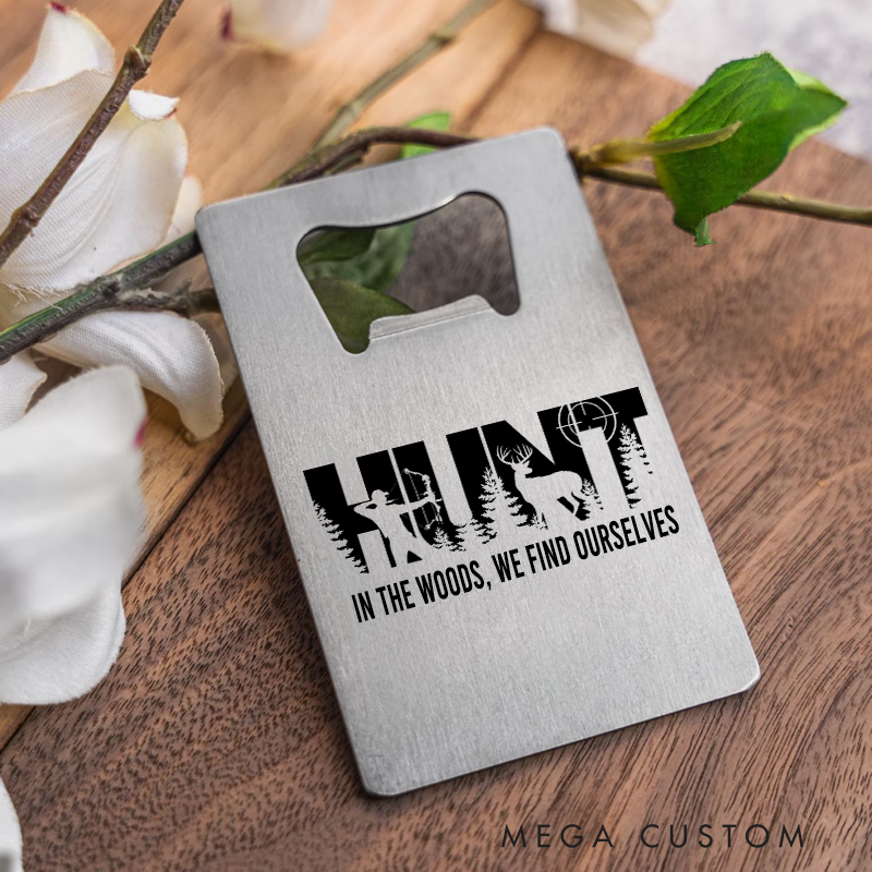 Personalized Stainless Steel Hunting Bottle Opener Portable and Durable Perfect Gift for Hunting Outdoor Lover