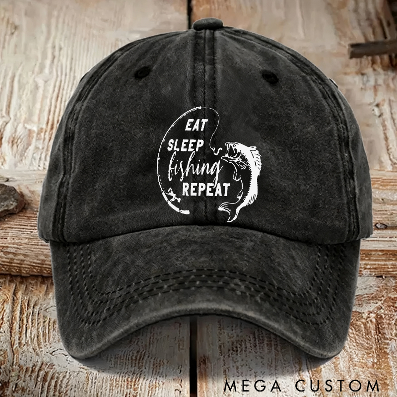Personalized Fishing Hat Adjustable Cotton Baseball Cap Comfortable and Stylish Perfect Gift for Fishing Lovers and Outdoor Adventures