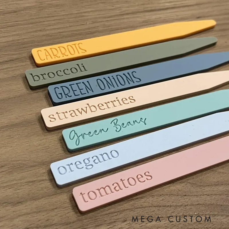 Personalized Plant Tag Garden Markers Acrylic Clear Plant Stakes Gardening Lovers Gift