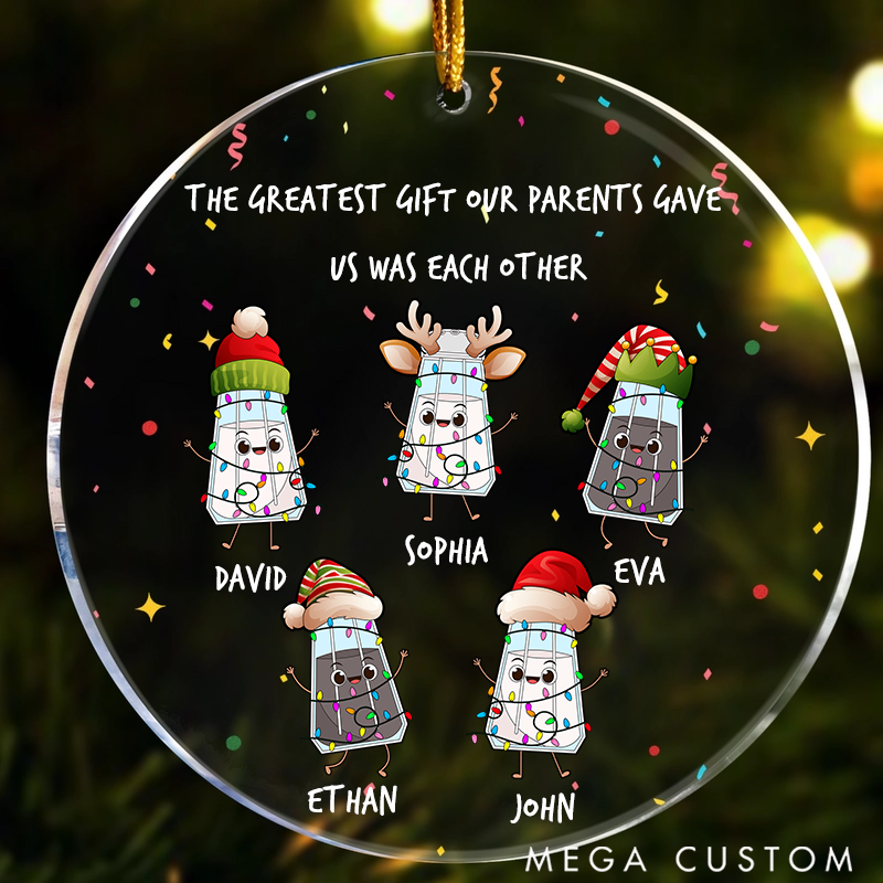 Personalized Acrylic Ornament Interesting Pepper Jar Theme