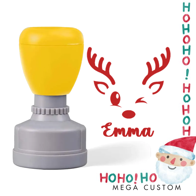 Personalized Christmas Elk Stamp Christmas Gift for Kids Christmas Toddler Gifts