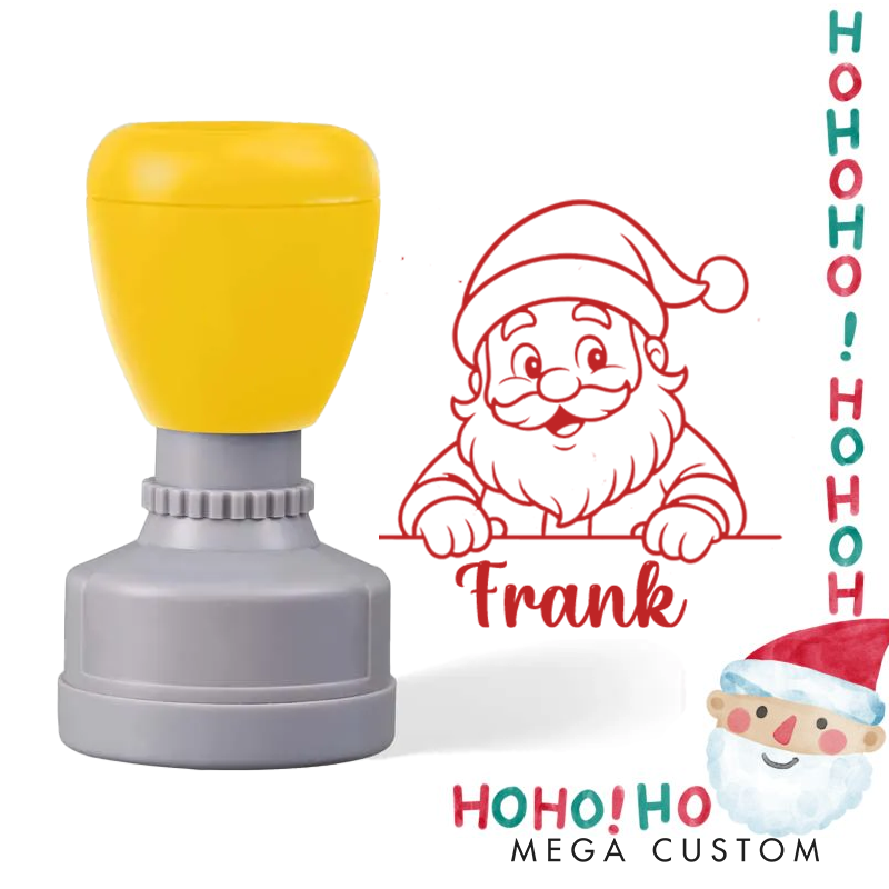 Personalized Merry Christmas Santa Claus Stamp Christmas Gift for Kids Christmas Toddler Gifts