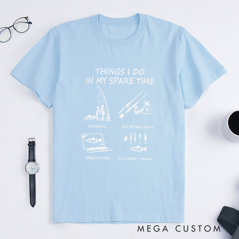 Personalized Funny Fishing T-Shirt Fishing Gifts Comfortable Cotton T-Shirt Perfect Gift for Fishing Lovers and Outdoor Enthusiast