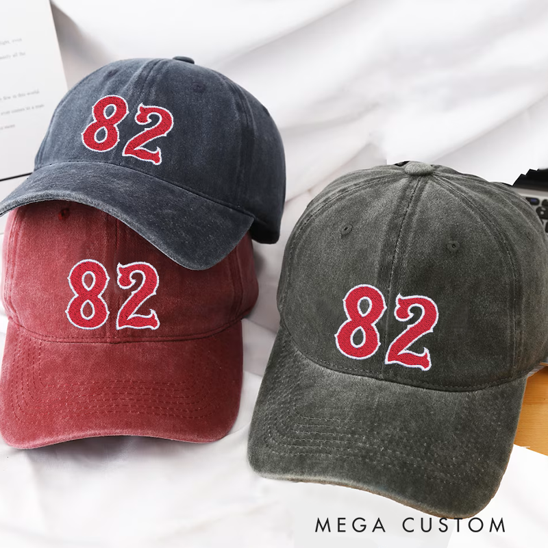 Personalized Firefighter Embroidered Baseball Cap with Custom Station Number Thoughtful Gift for Fire Department Members