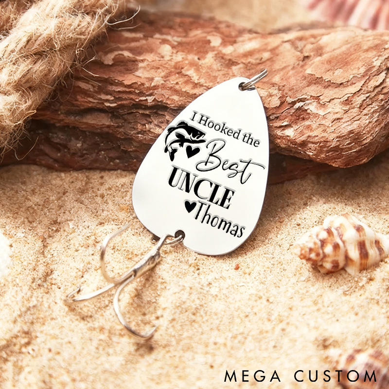 Personalized Uncle Gift for uncle Hooked The Best uncle Fishing Lure Uncle Gift Idea Brother Fishing Lure Brother Gift Idea Uncle Birthday