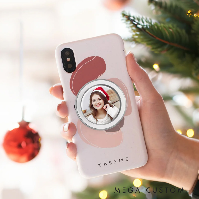 Personalized Photo Acrylic Magnetic Phone Grip Mobile Phone Accessories Birthday Christmas Gift for Friend Family 