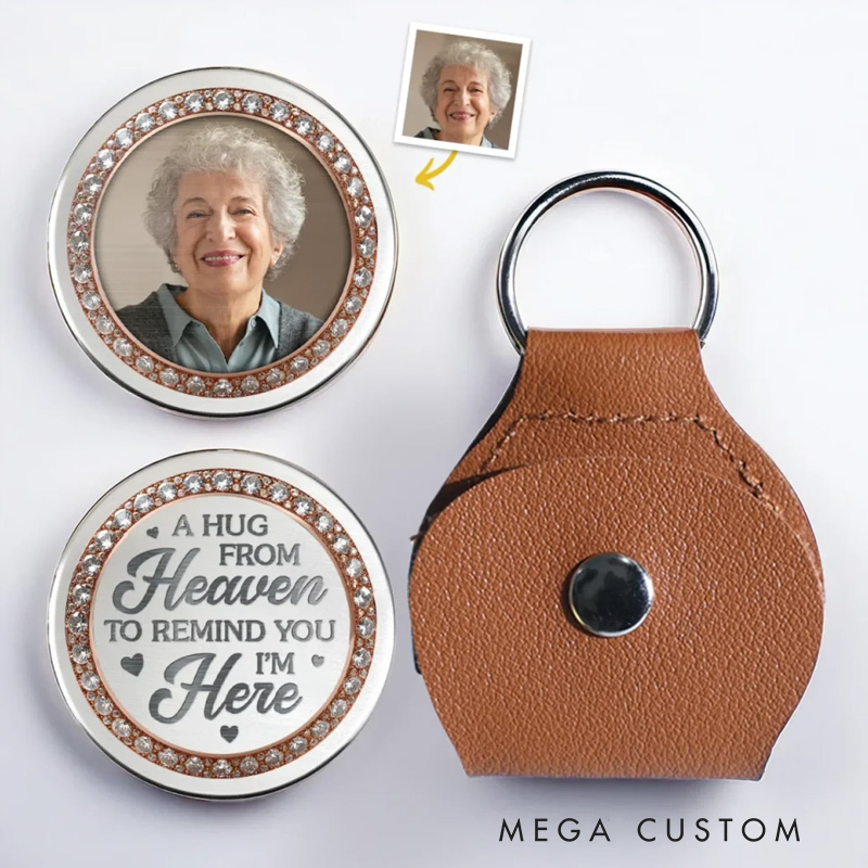 Personalized Photo Pocket Hug Memorial Sympathy Gifts for Loss of Loved One In My Heart Always With You