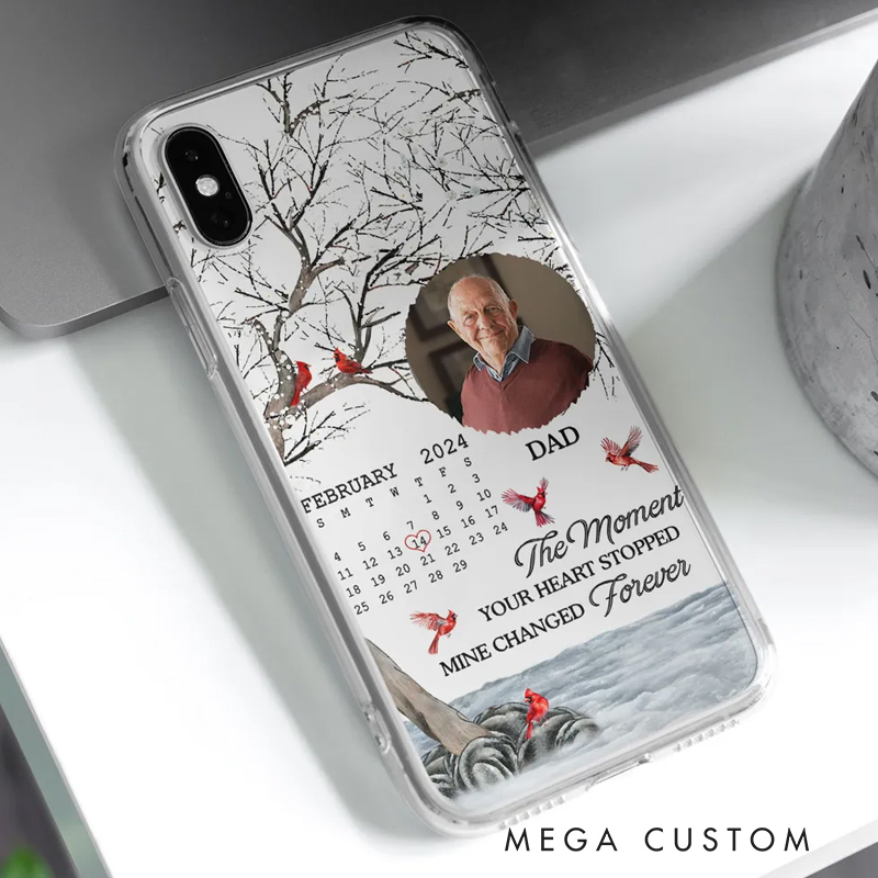 Personalized Custom Phone Case Memorial Sympathy Gifts for Loss of Loved OneMy Heart Changed Forever
