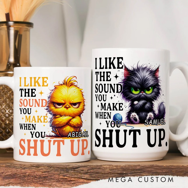 Personalised Venomous Copywriter Grumpy Animals Ceramic Mug with Name Daily Use Birthday Gift for Friends Animal Lovers