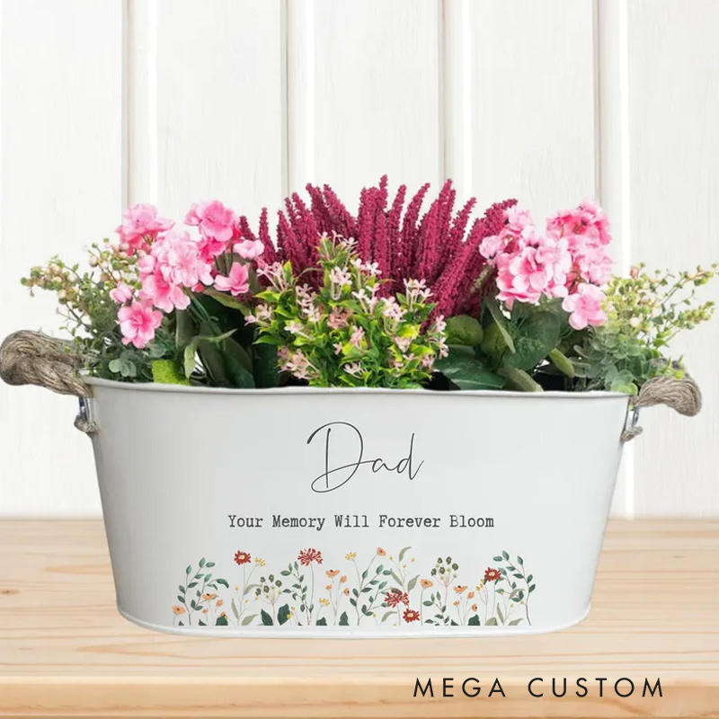 Personalized Memorial Planter Cemetery Flower Pot Grave Ornament Bereavement In Loving Memory Plant Pot Planter