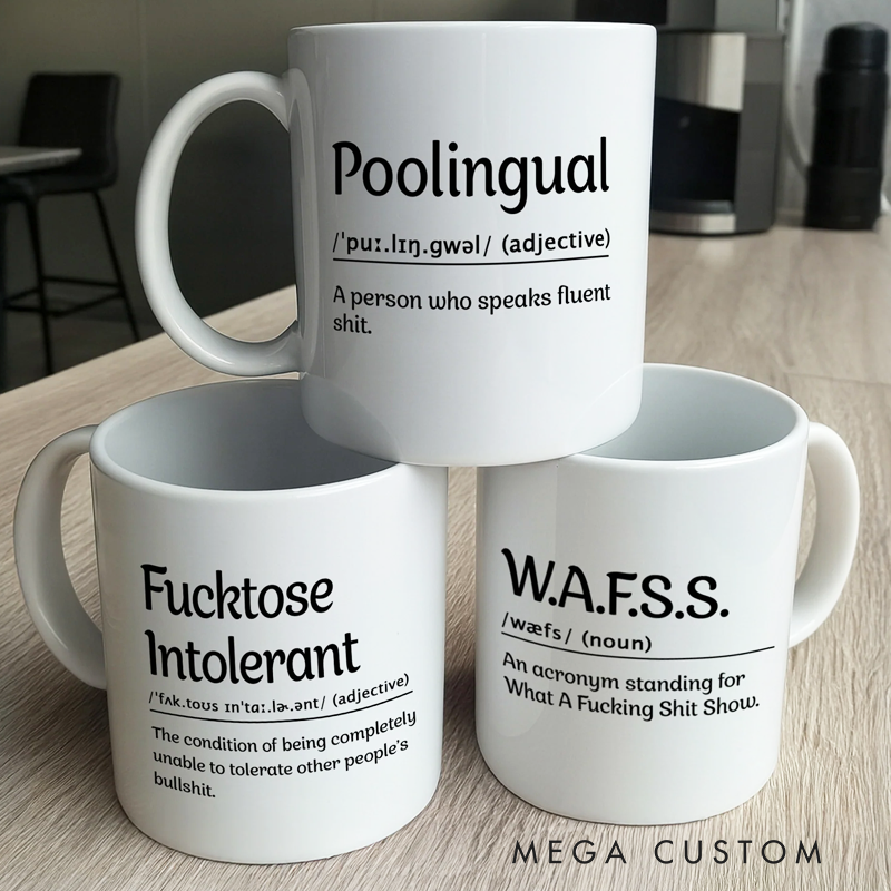 Personalized Funny Mug Word of the Day Version 2 Elephant Gift Exchange Gifts 