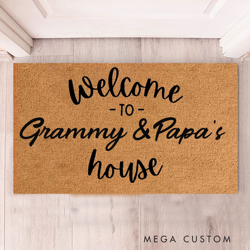 [Copy]Personalized There Is No Place Like Our House Doormat Housewarming Gift Durable Welcome Mat for New Home Indoor Outdoor Door Mat Family Home Decor Rug