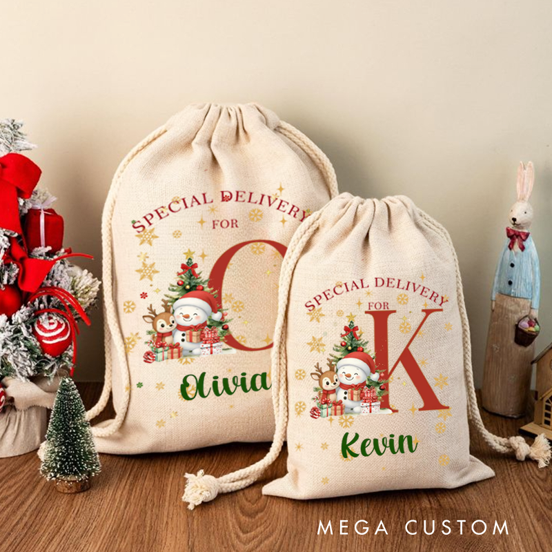 Custom Christmas Santa Sack Personalized Name Bag Customized Christmas Gifts