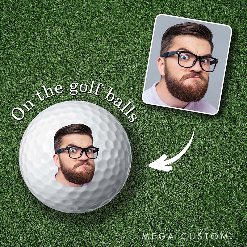 Personalized Golf Ball with Custom Image Gift for Golf Enthusiasts 