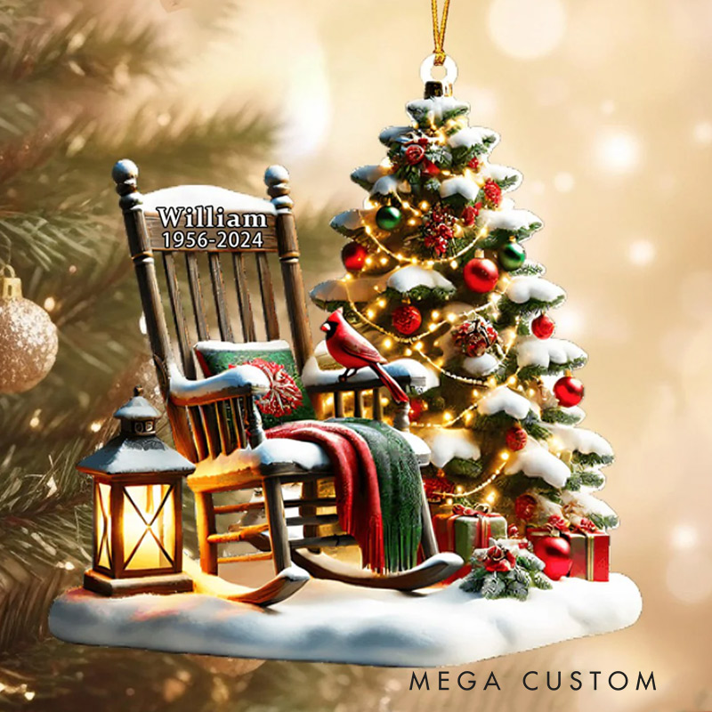 Personalized Memorial Ornament Christmas In Heaven Ornament Memorial Day Ornament Loss Ornament Funeral Ornaments