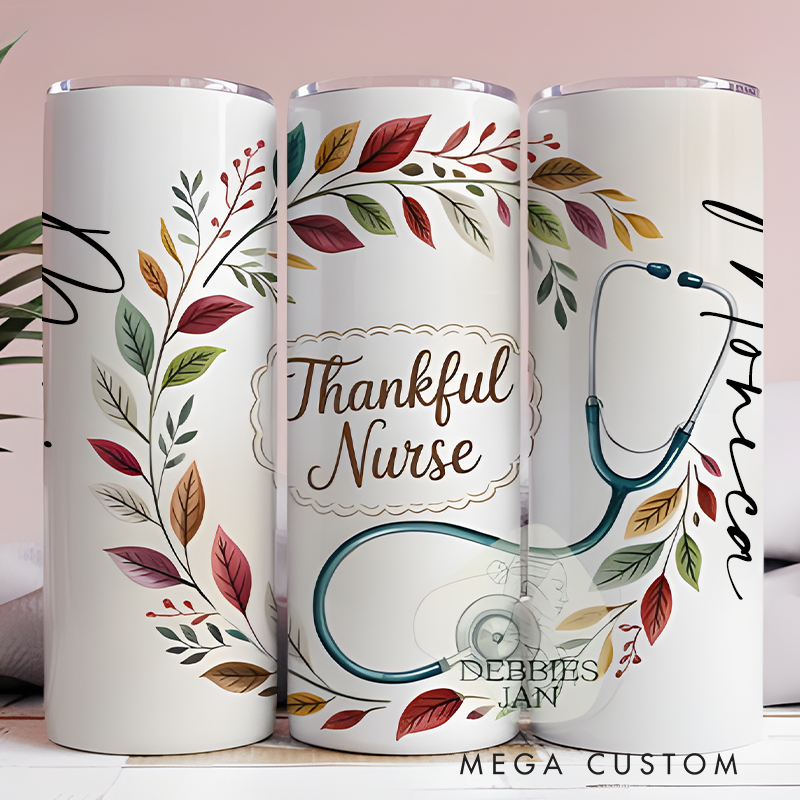 Personalized Nurse 20-ounce Tumbler Nurse Tumbler 20-ounce Insulated Tumbler Stainless Steel Tumbler