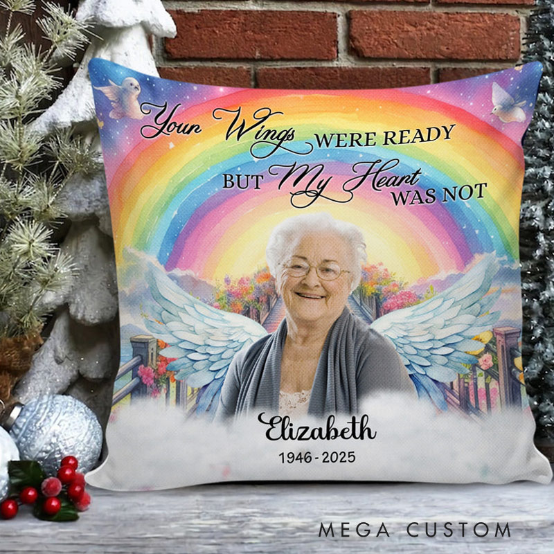 Personalized Photo Memorial Pillow I Am Always With You Sympathy Gift
