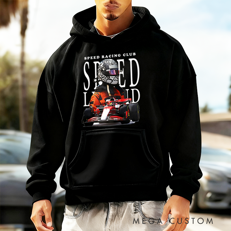 Personalized Hoodies with Racing Car Design Perfect Gift for Racer and Racing Lovers