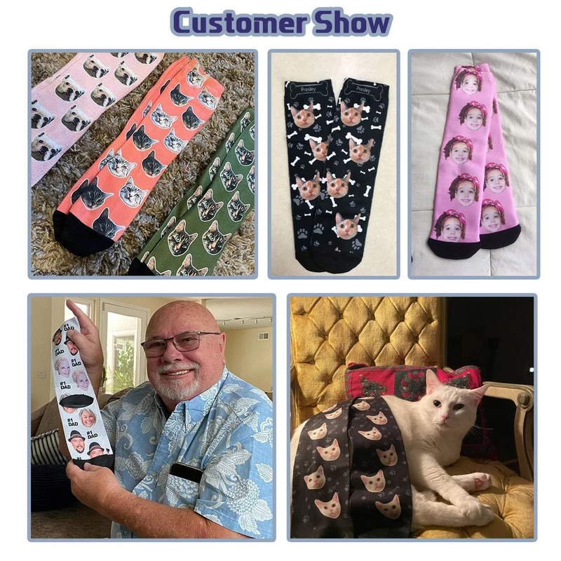 Personalized Socks Custom Photo Socks Funny Face Socks Best Dad Socks Unique Custom Face Socks Unique Gift for Dad and Mom