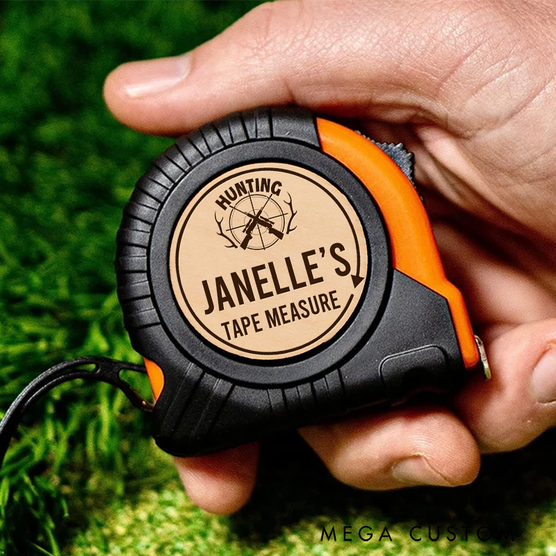 Personalized Custom Hunting Tape Measure Engraved Tape Measure Tool Gifts for Husband Grandpa