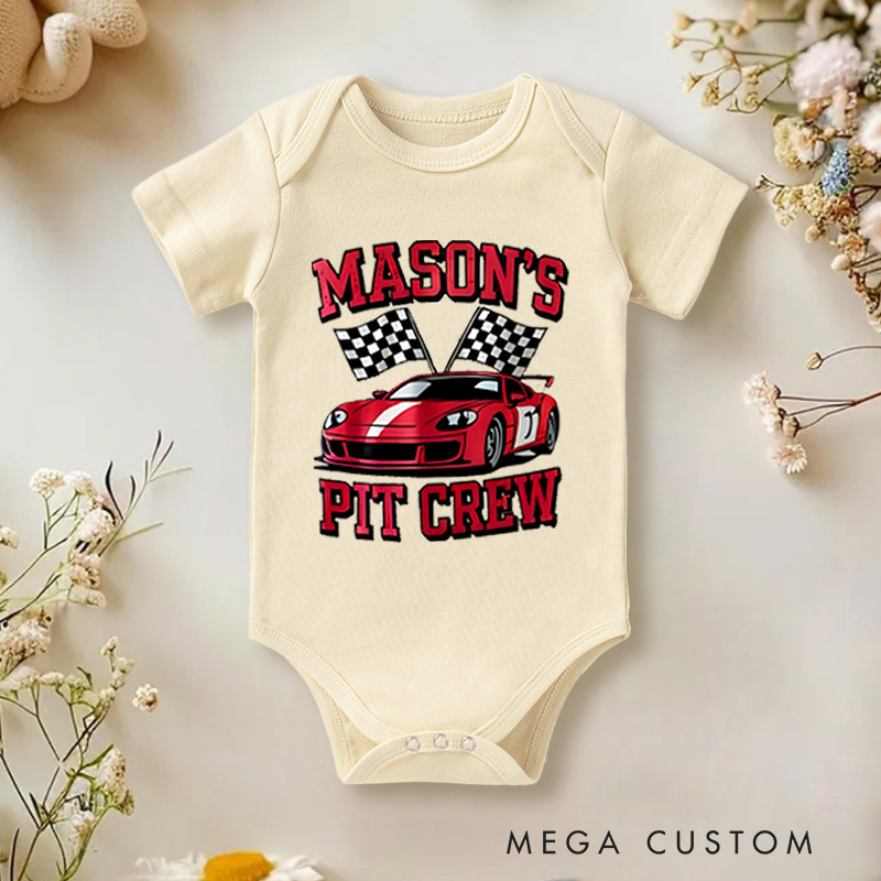 Personalized Race Car Birthday Matching Shirts Two FastBirthday Baby Bodysuit
