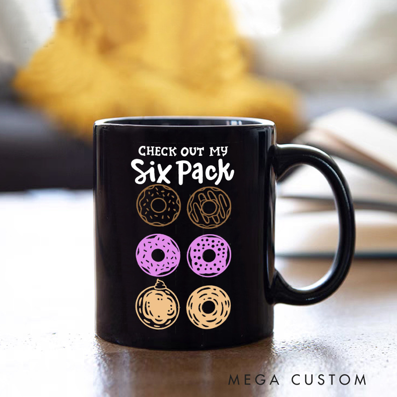 Personalized Police Themed Mug Check Out My Six Pack Donut Design Fun and Creative Gift for Police Officers