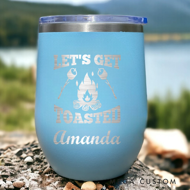 Personalized Campfire Tumbler Outdoor Coffee Tumbler Camping Wine Tumbler Campfire & Hiking Gift