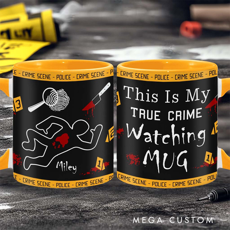 Personalized This Is My True Crime Watching Mug TV Show Mug Movie Lover Gift for Friend Birthday Gift