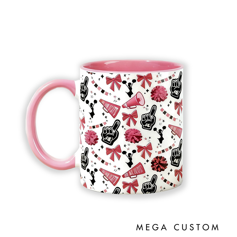 Personalized Cheerleading Mug with Custom Design Perfect for Cheerleaders and Fans