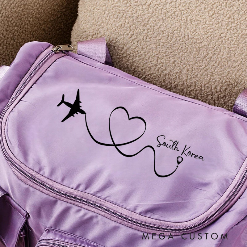 Personalized Destination Travel Bag Gift for Travel Enthusiasts 