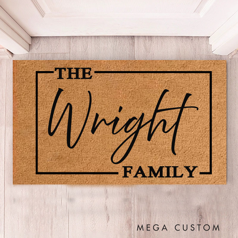 Personalized Coir Doormat Custom Welcome Mat Perfect Engagement Gift for Couples Home Decor Housewarming Gift