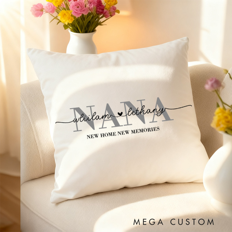 Personalized Nana Gift Mothers Day Pillow Personalized Pillow Covers Custom Pillowcases Custom Pillow Nana Mothers Day Gift Housewarming Gift