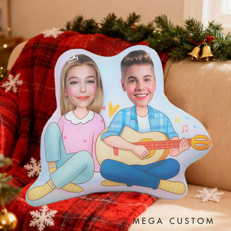 Personalized Face Pillow Custom Couple Gift Anniversary Present