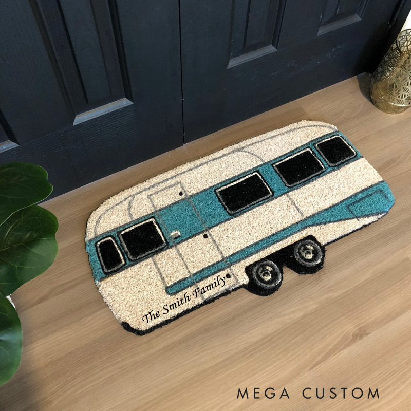 Personalized Camping Doormat Funny Happy Campers Welcome Doormat Caravan Doormat Rv Gift Idea for Camping Lover