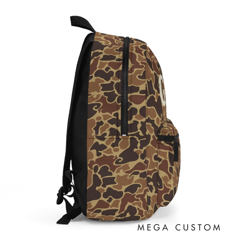 Personalized Retro Duck Camo Backpack Outdoor Adventures Gear Camouflage Knapsack Camo Backpack Duck Camo Backpack for Kids Hunting Lover