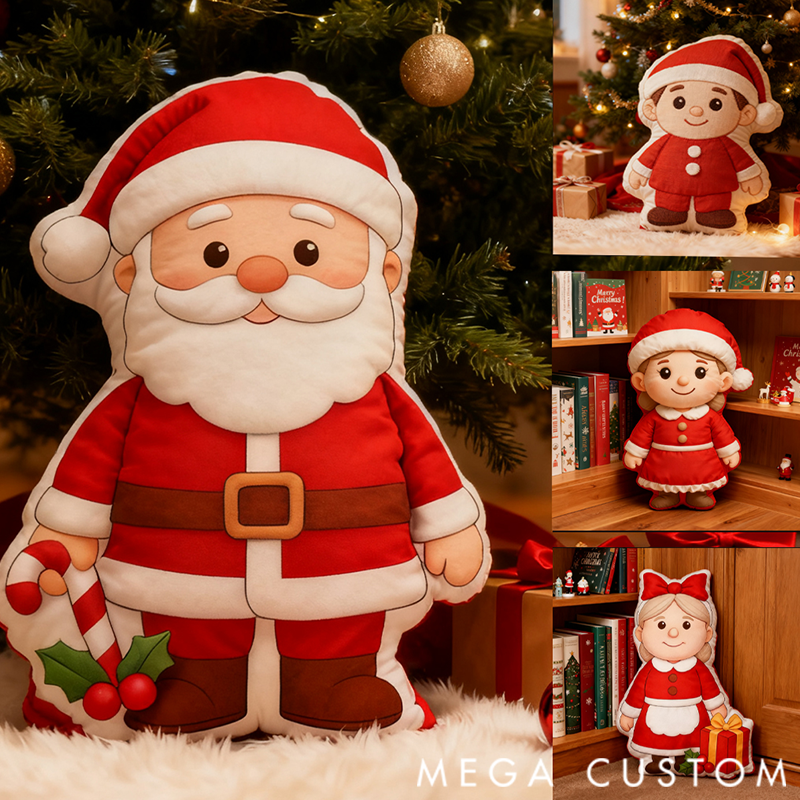 Personalized the Joy of Our First Christmas Shaped Pillow Graphic 3D Print