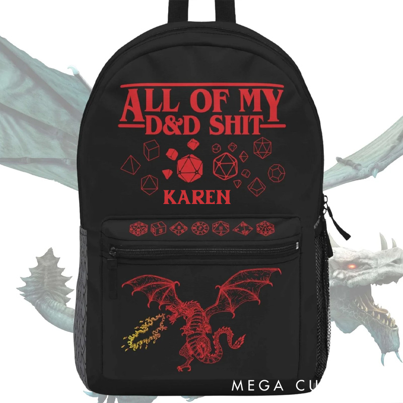 Personalized Funny game Backpack role-playing game enthusiasts Backpack Gift for Geek Game Lover