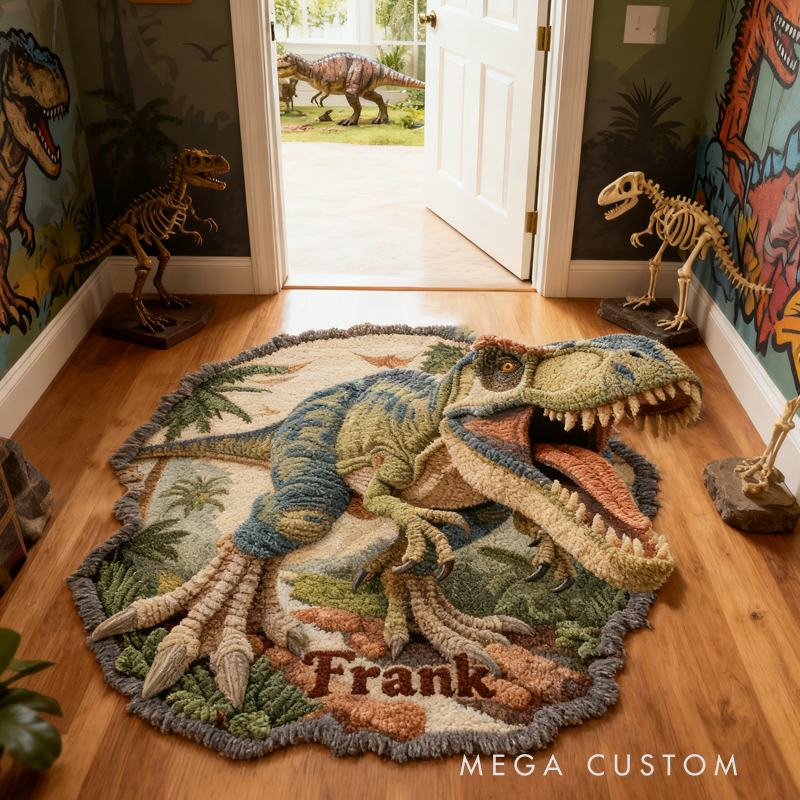 Personalized Dinosaur World with Name Christmas Gift for Kids Birthday Gifts for Boy