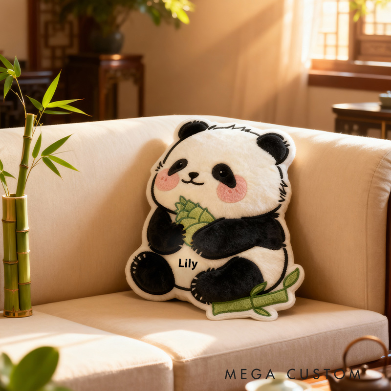 Personalized Graphic 3D Print Panda Paradise Pillow for Travel Lovers