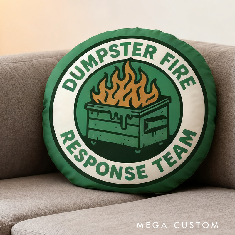 Personalized Dumpster Fire Response Team Funny Geek Pillow Gifts Geek Nerd Lover