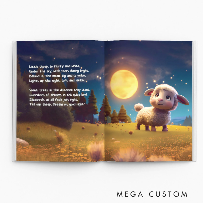 Personalized Children's Book with Cute Animals Sweet Dreams Little Name Bedtime Storybook for kids Boy Girl Grandchild Birthday Gift Christmas Gift