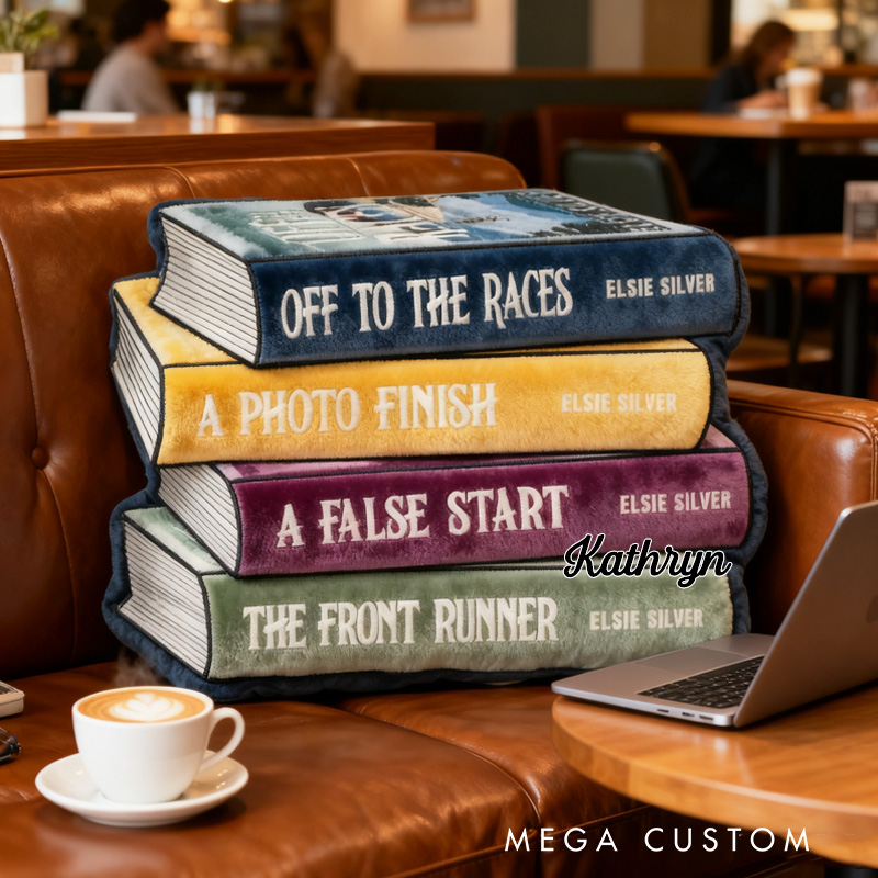 Personalized Bookish Throw Pillow Book Lover Pillow Book Pillow with Name for Reader Bookworm Gift for Reading Lover Pillow