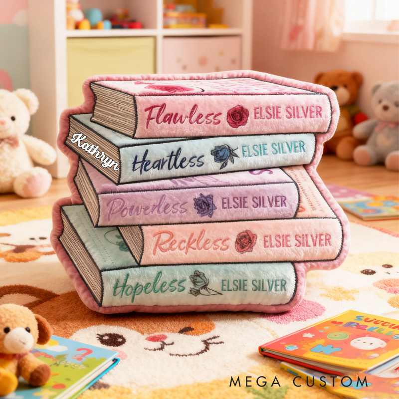 Personalized Bookish Throw Pillow Book Lover Pillow Book Pillow with Name for Reader Bookworm Gift for Reading Lover Pillow