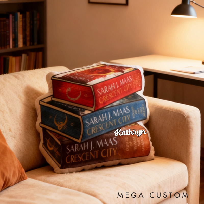 Personalized Book Throw Pillow Book Lover Pillow Bookish Pillow with Name for Reader Bookworm Gift for Reading Lover Pillow