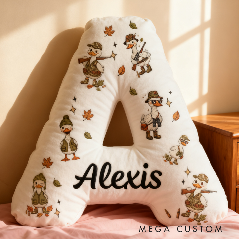 Personalized Hunting Season Pillow Duck Hunting Pillow Nature Hunting Lover Pillow Gift for Kid Hunting Lover
