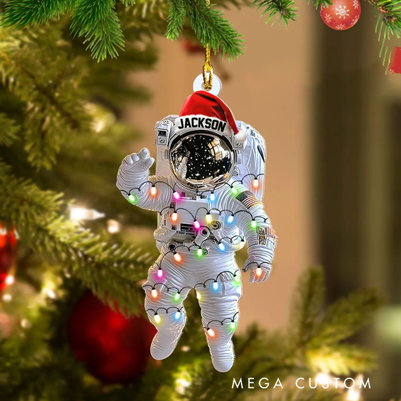 Personalized Astronaut Ornament Space Planet Christmas Ornament Solar System Gift Outer Space Ornament Astronaut Gift for Kid