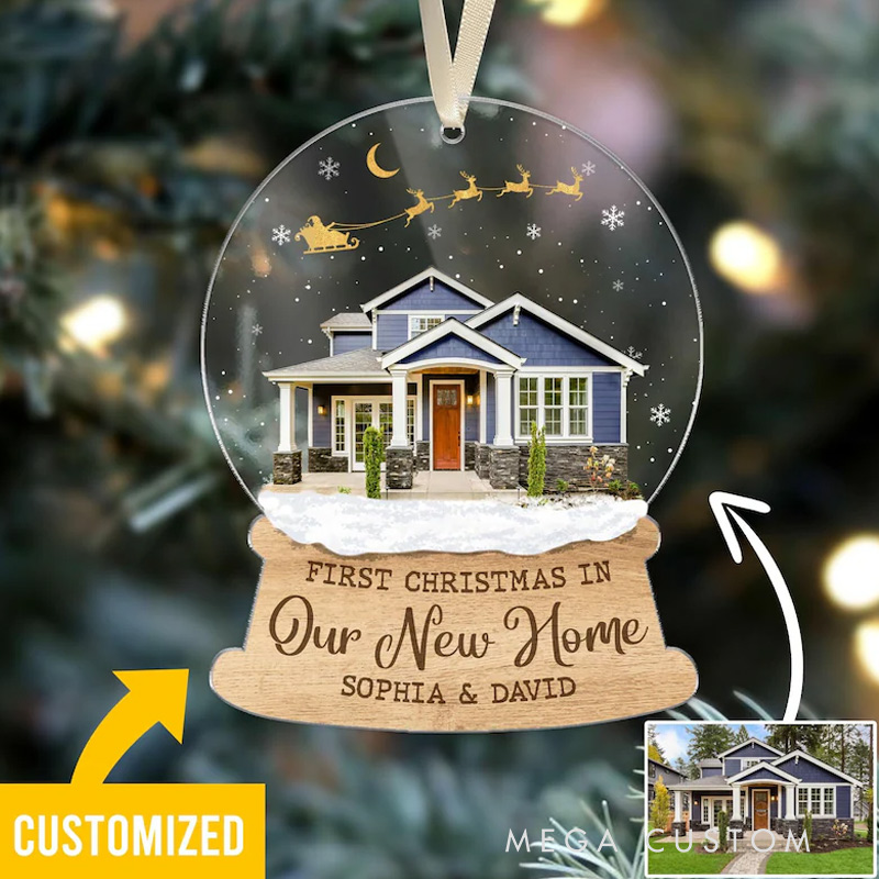 Personalized New Home Photo Ornament Custom New Home Gift Our New Home Ornament Housewarming Ornament Gift 2025