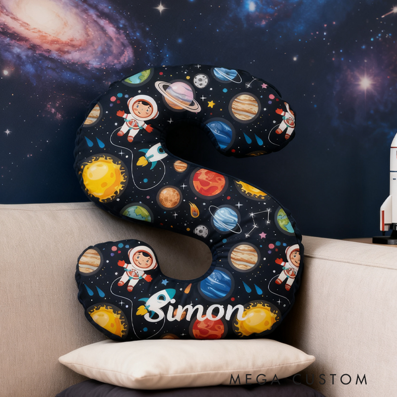 Personalized Solar System Pillow Science Space Astronomer Pillow Funny Planet Pillow Gift Astronomy Universe Lover