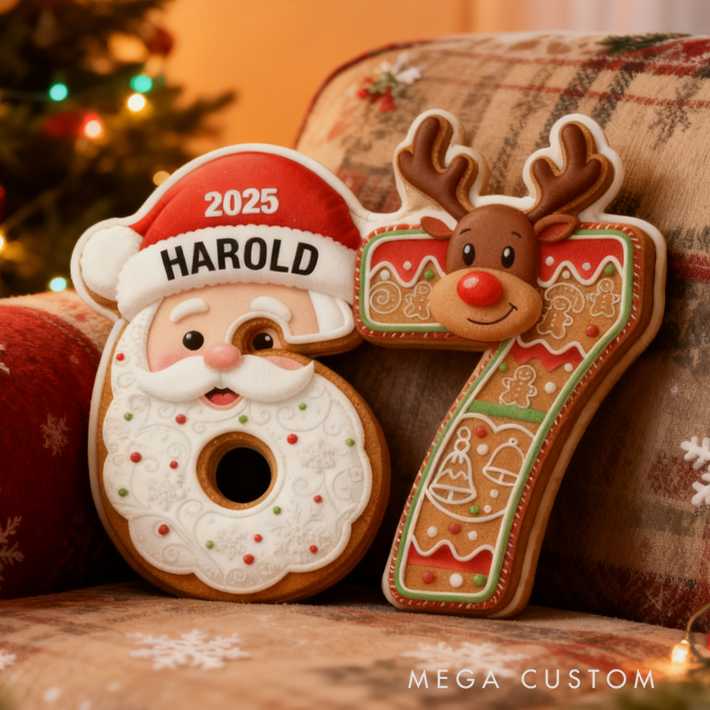 Personalized Six Seve with Name Graphic 3D Print Pillow Christmas Gift for Kids Birthday Gift