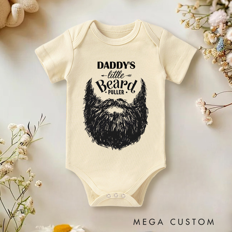 Personalized Bearded Dad Funny Baby Onesie Baby Shower Gift